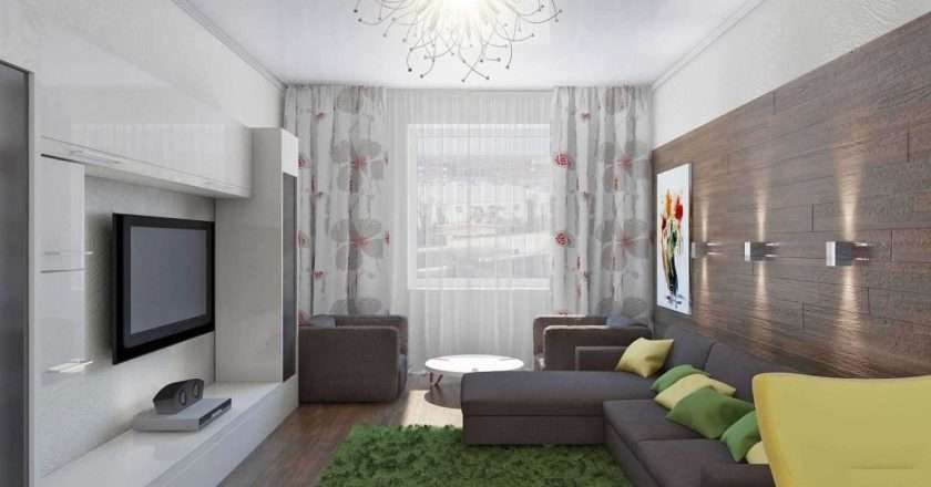 Дизайн прямоугольного зала в квартире: советы и идеи