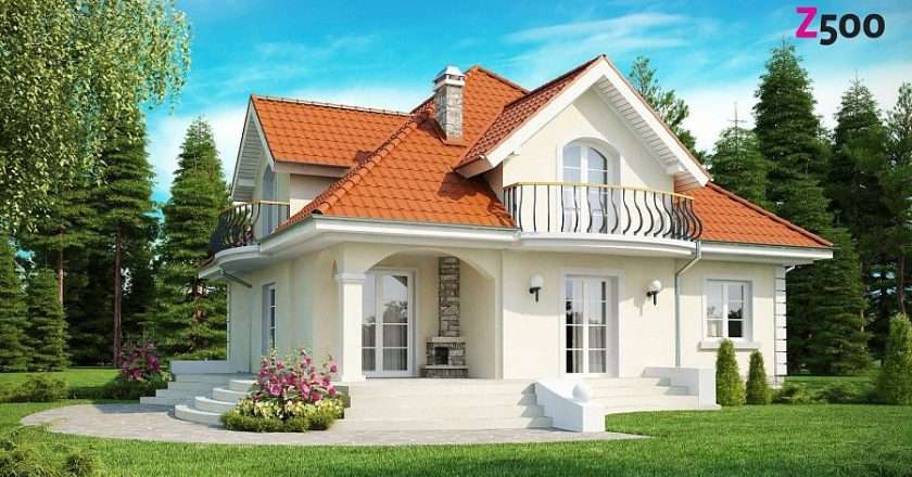 Крыша на фасаде дома: оригинальное решение для выразительного экстерьера