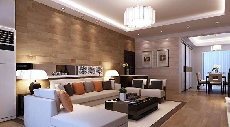 Варианты дизайна зала в квартире